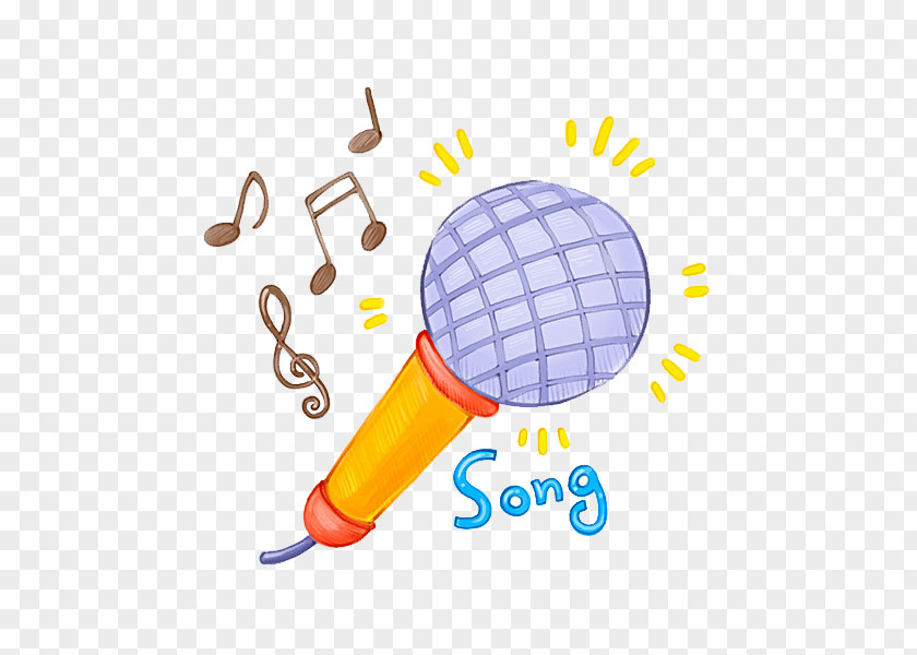 Cartoon Small Microphone PNG