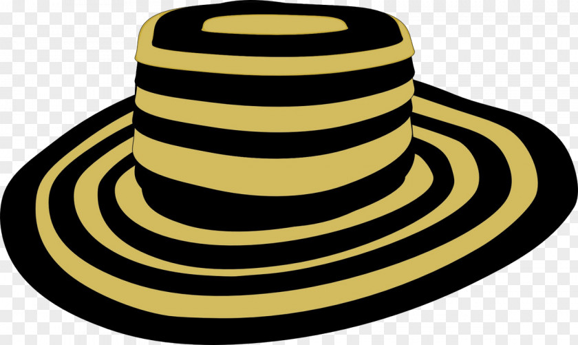 Hand-painted Striped Hat Sombrero Vueltiao Clip Art PNG