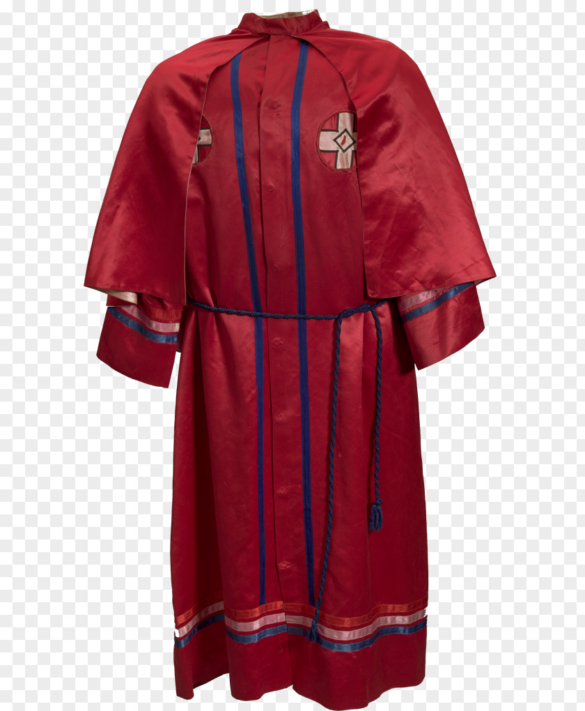 Ku Klux Klan Symbol Robe Maroon PNG