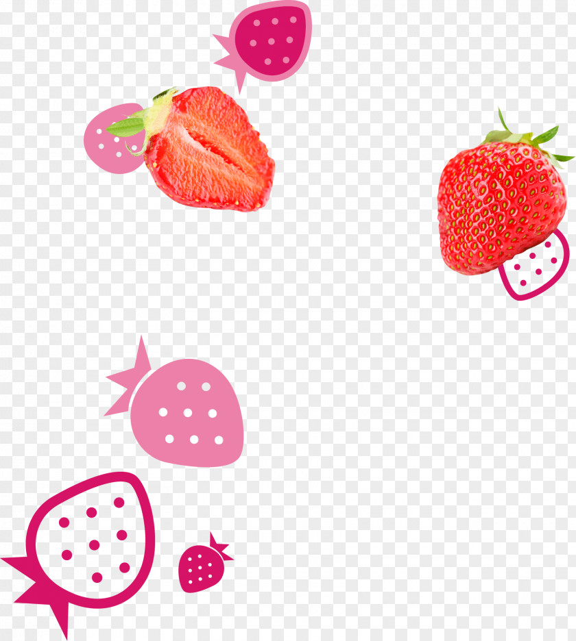Real Strawberries Mochi Strawberry Ice Cream Food PNG