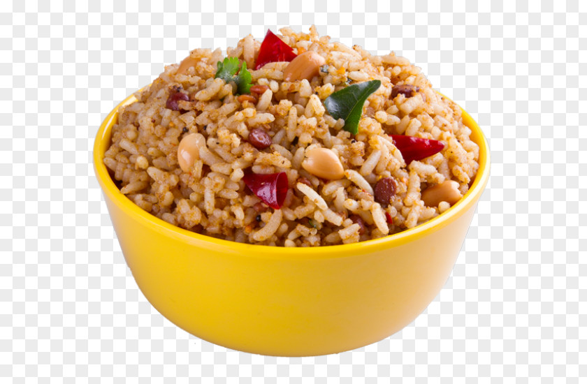 Tamarind Pulihora Fried Rice Dal Pilaf Vegetarian Cuisine PNG