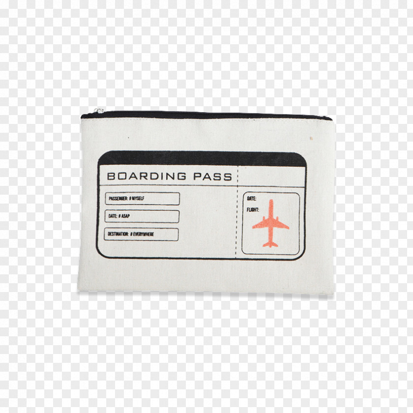 Boarding Pass Bag Cosmetics Tasche PNG