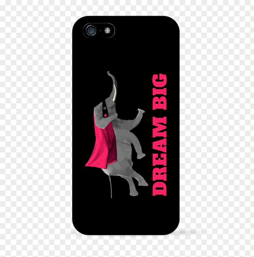 Elephant Motif Mobile Phone Accessories Pink M Character Fiction Font PNG