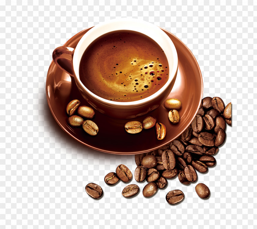 Gold Coffee Cup Beans PNG coffee cup beans clipart PNG