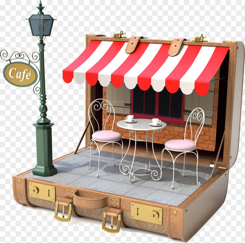 Creative Box House Cafe Bistro Centrepiece Stock Photography Royalty-free PNG