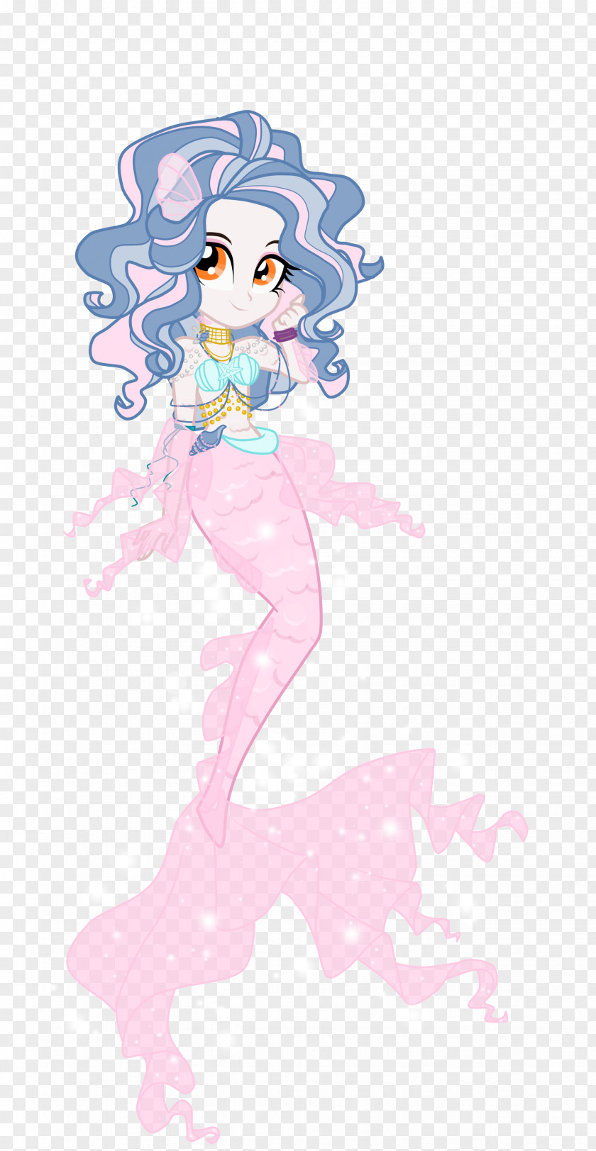 Mermaid Vertebrate Fashion Illustration Clip Art PNG