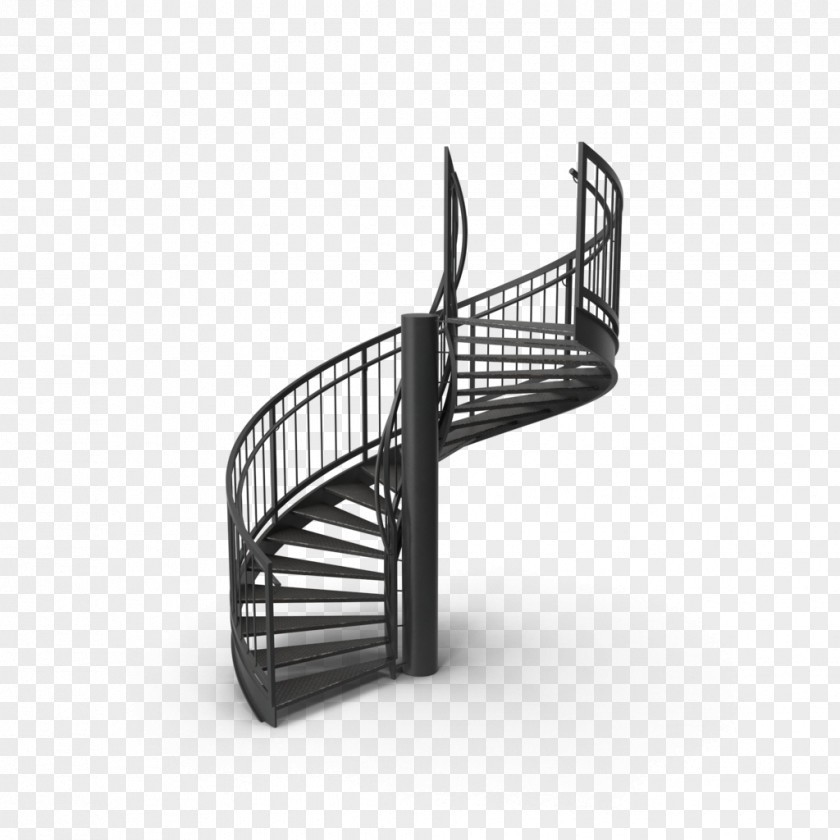 Stairs Steel Baluster Divan PNG