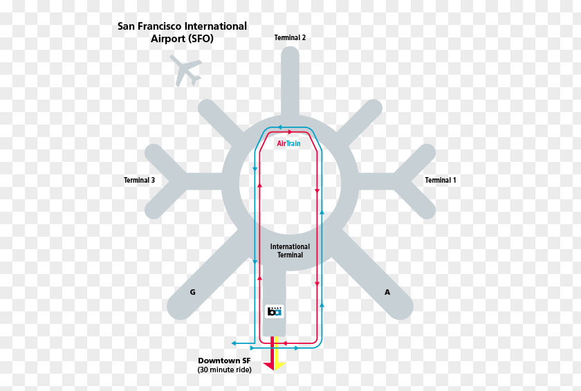 Take A Walk San Francisco International Airport Bay Area Rapid Transit Snowflake Oakland Coloring Book PNG
