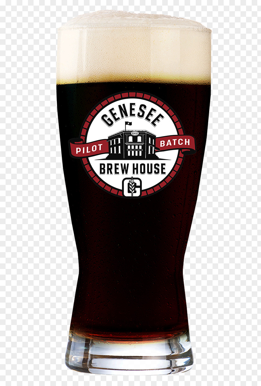 Beer Genesee Brewing Company River Stout Pint Glass PNG