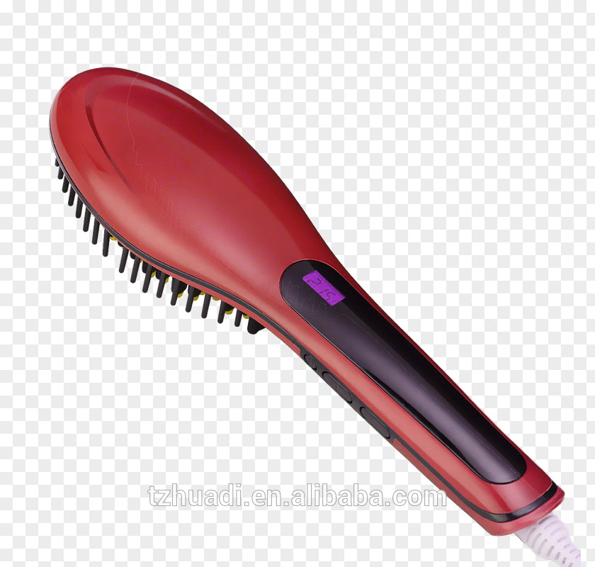 Hair Straightener Hairbrush Straightening Amazon.com PNG