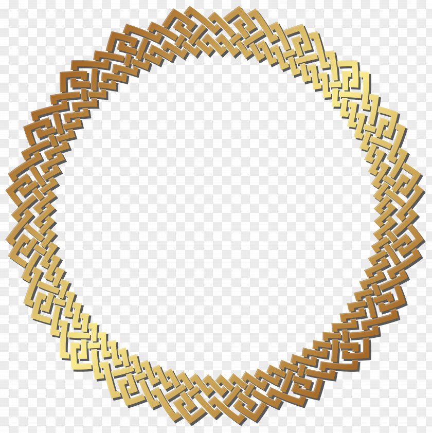 Round Golden Border Frame Transparent Clip Art Circle Gold PNG