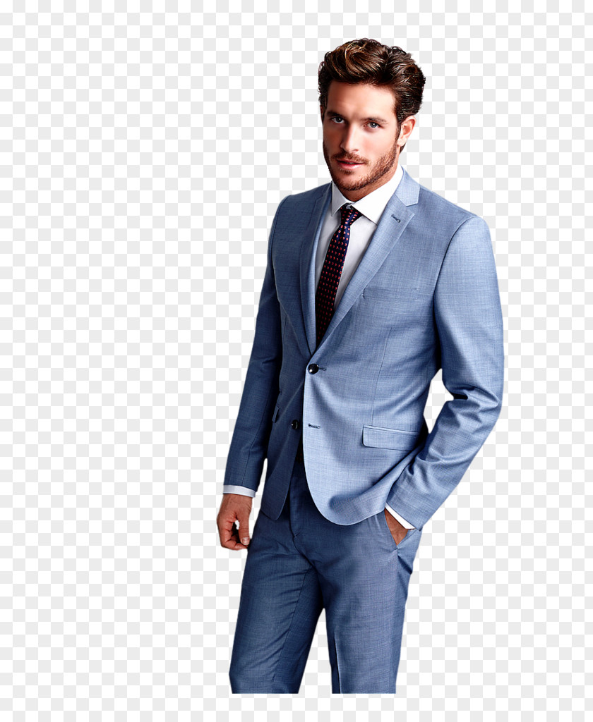 Suit Tuxedo Light Blue Lapel PNG