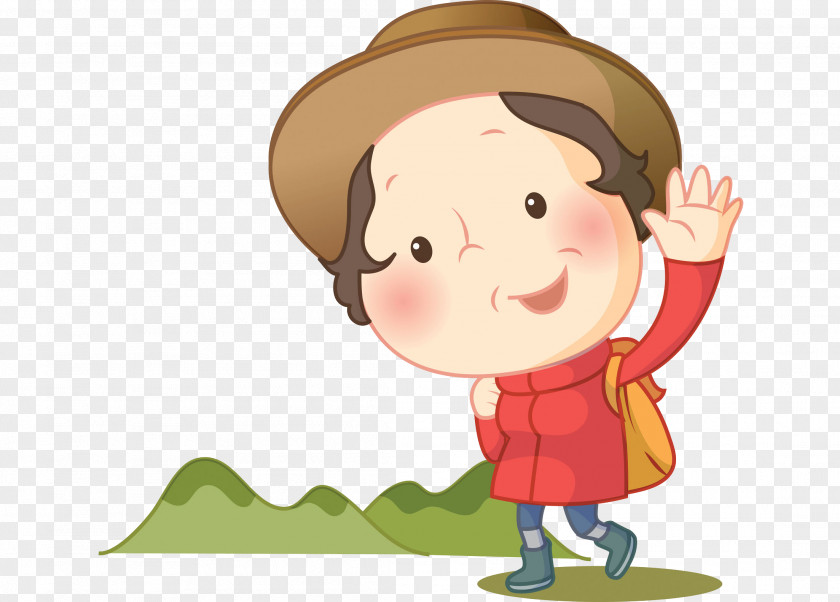 Waving Woman Clip Art PNG