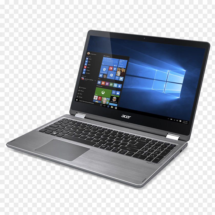 Bigger Zoom Big Laptop Kaby Lake Acer Aspire 2-in-1 PC PNG