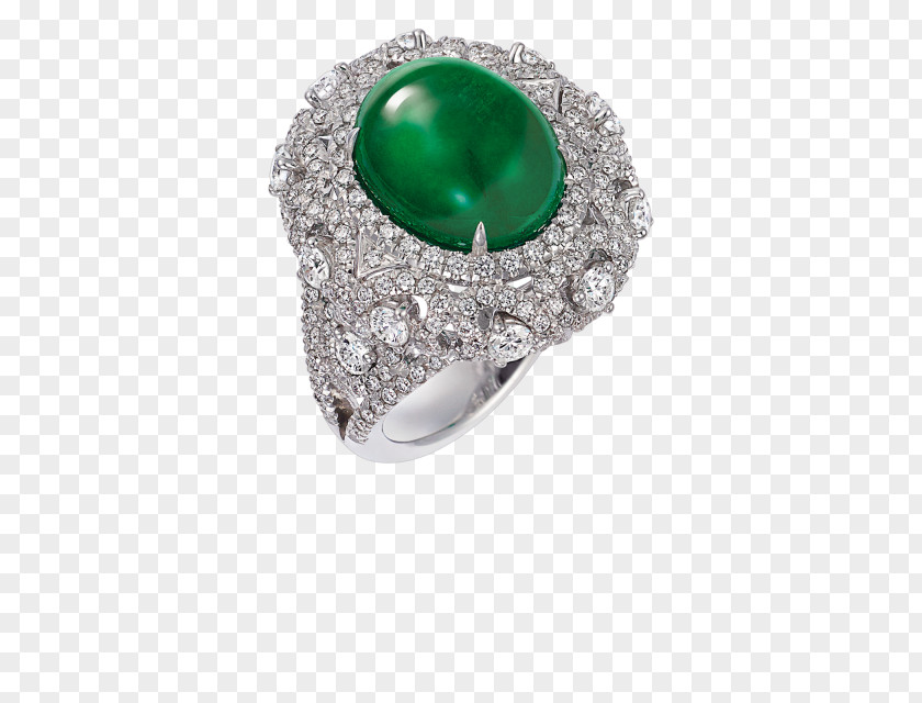 Emerald Silver Diamond PNG