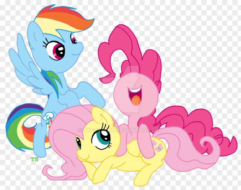 Laught Pony Pinkie Pie Rainbow Dash Fluttershy Twilight Sparkle PNG