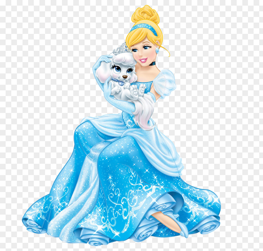 Disney Princesses Outline Cinderella Puppy Princess Palace Pets Image PNG
