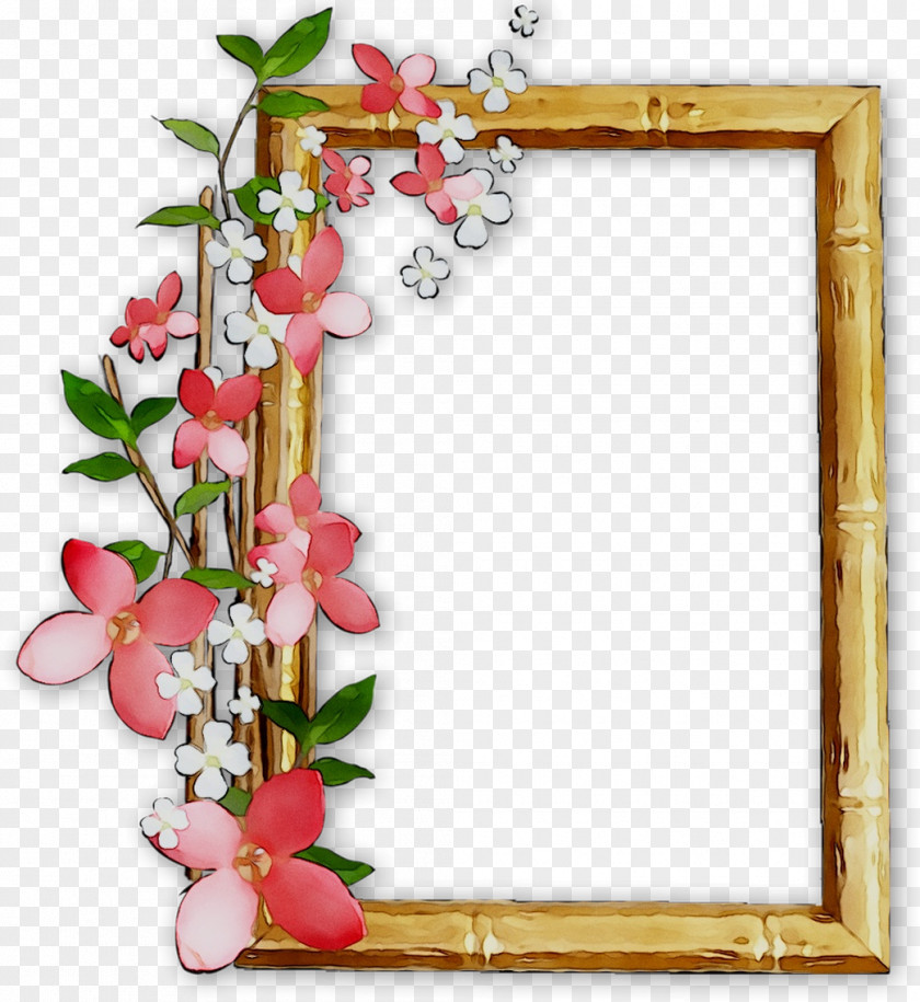 Floral Design Picture Frames Mirror College PNG