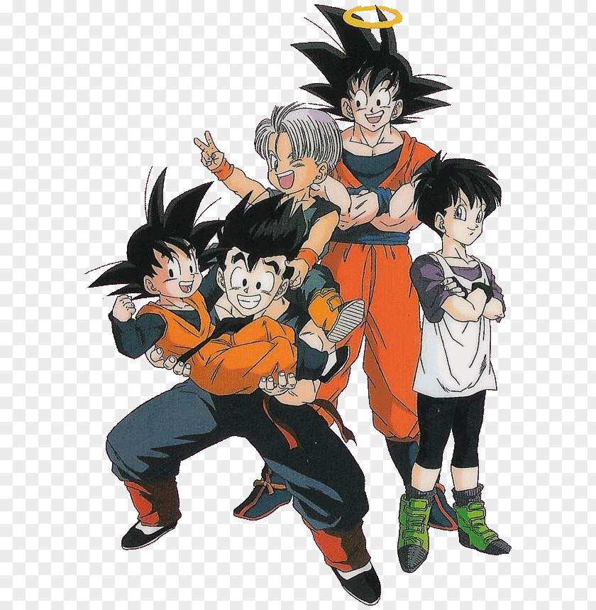 Goku Gohan Goten Videl Trunks PNG