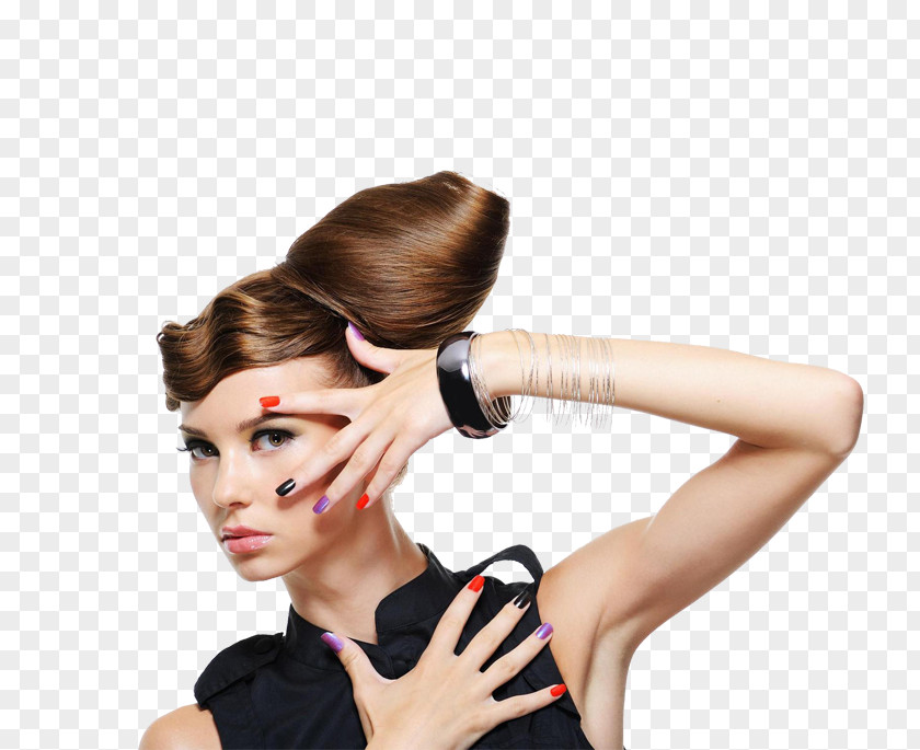 Model Hairstyle Fashion Updo PNG