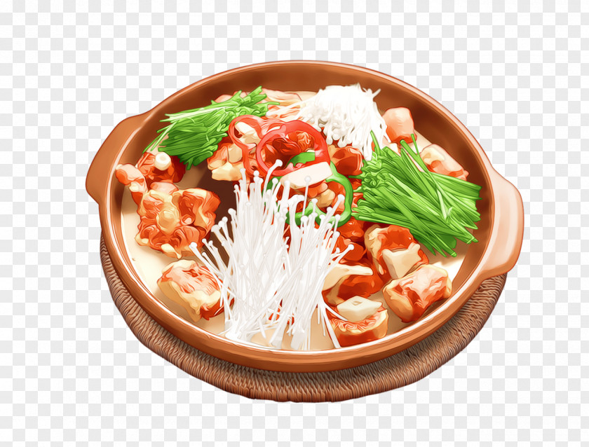 Plate Chinese Cuisine Korean Vegetarian Platter PNG