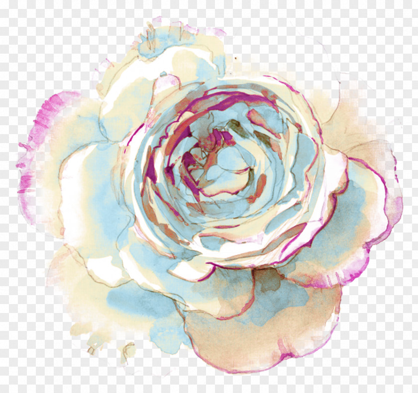 Watercolour Flower Fashion Polyvore Clip Art PNG