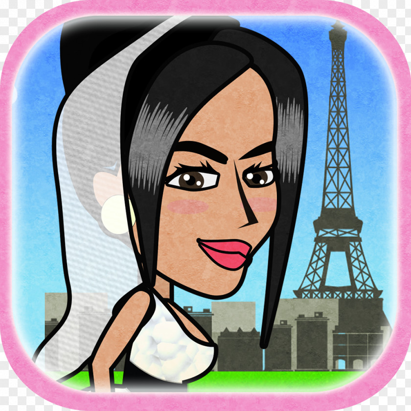 Eiffel Tower Woman Fear And Loathing In Paris Cartoon PNG