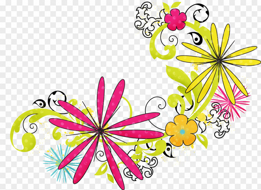 Friendly Cloud Cliparts Flower Floral Design Clip Art PNG
