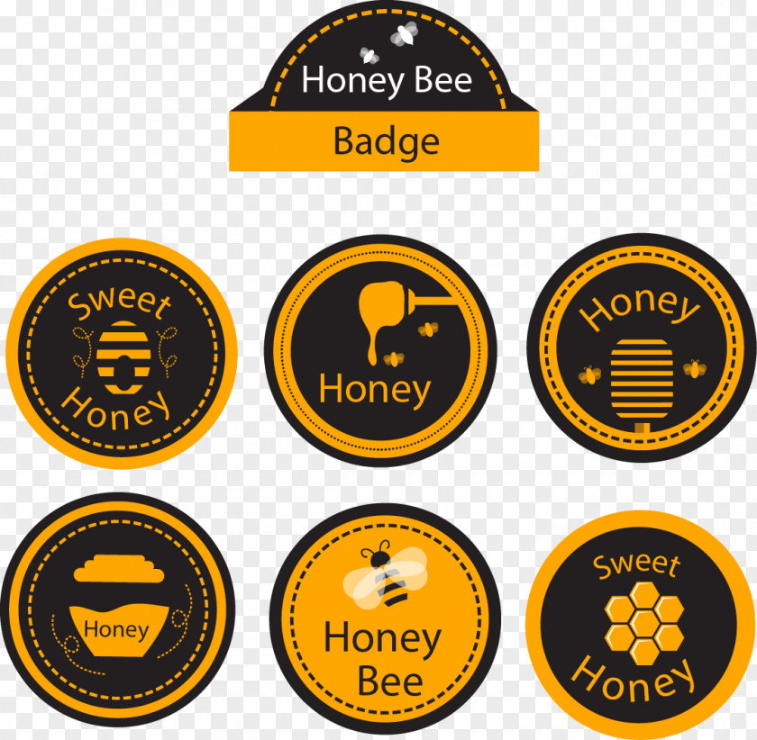 Hand-painted Icon Vector Honey Bee Euclidean PNG