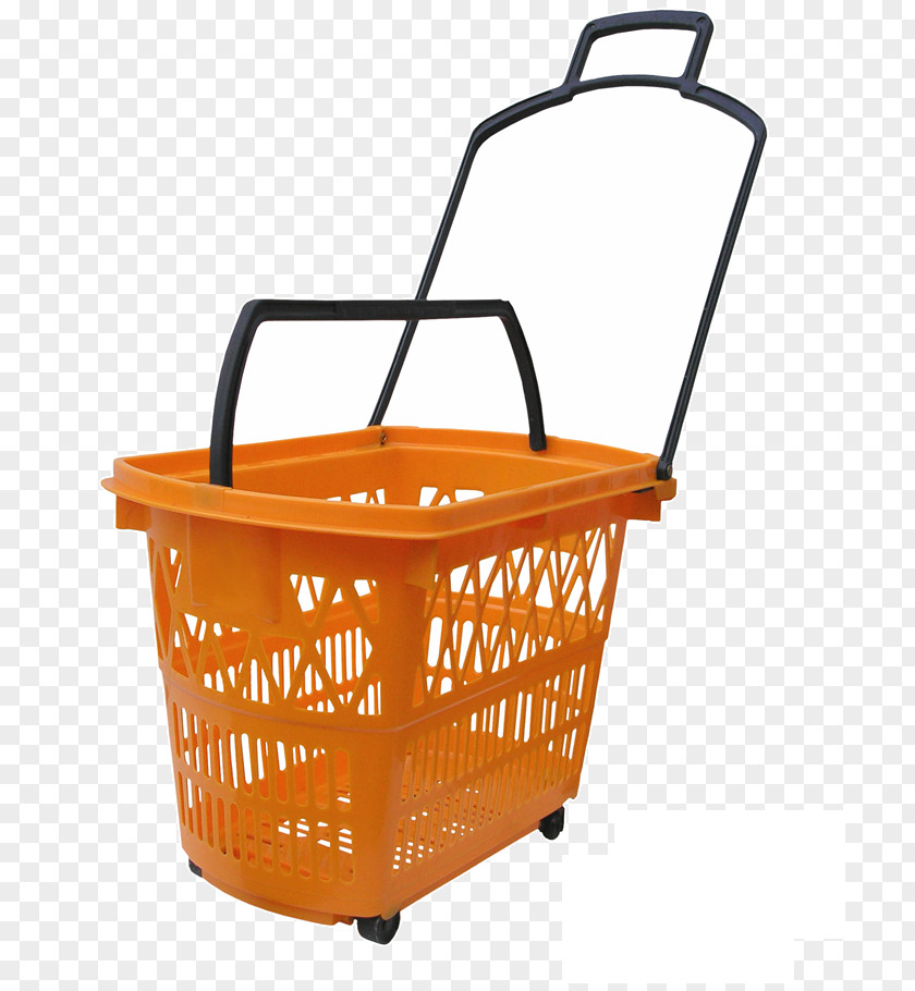 Shopping Baskets With Wheels Basket Liter Cart Product Plastic PNG