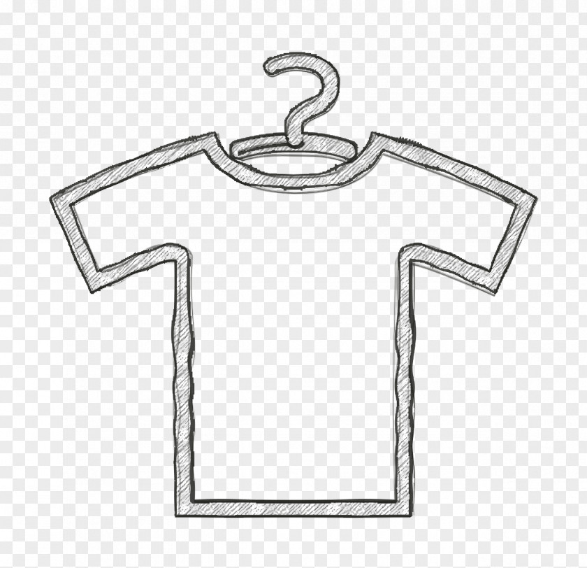 Stationery Icon Shirt Outline With Hanger PNG