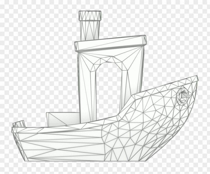 Wireframe Model 3DBenchy 3D Printing Computer Graphics Wire-frame Modeling PNG