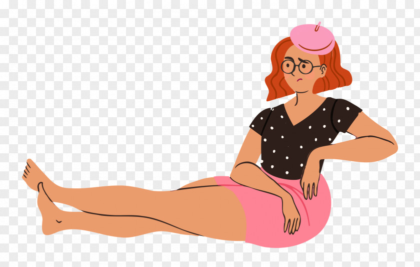 Relaxing Lady Woman PNG