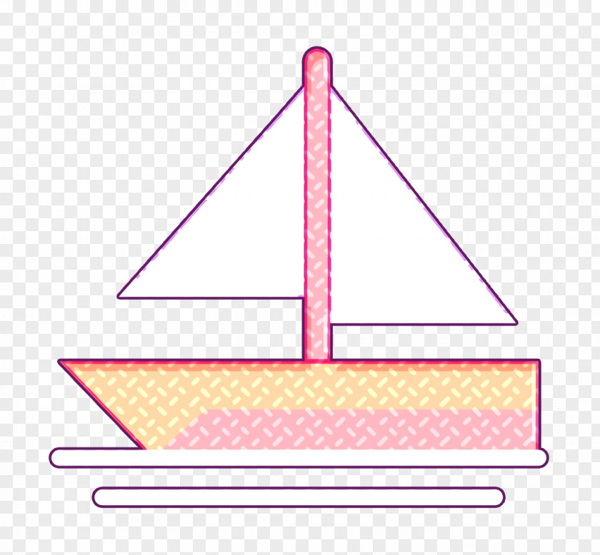 Summer Icon Yatch Boat PNG