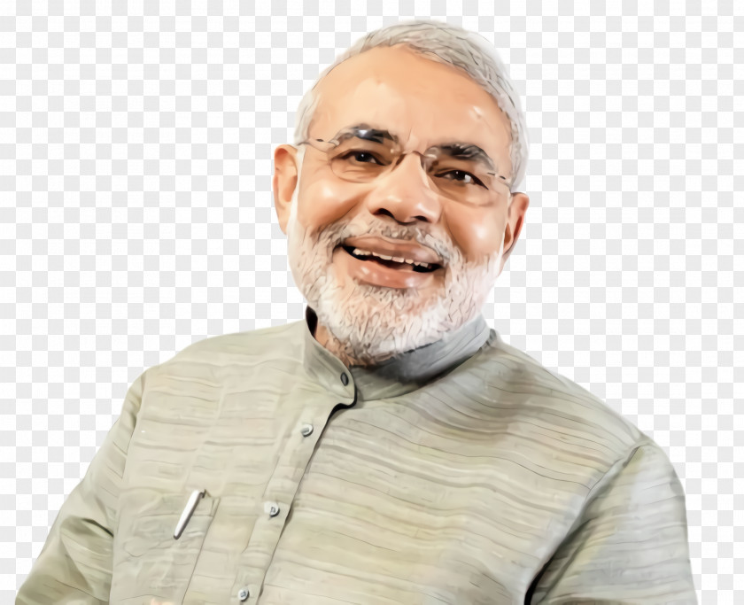 Glasses Elder Modi Cartoon PNG