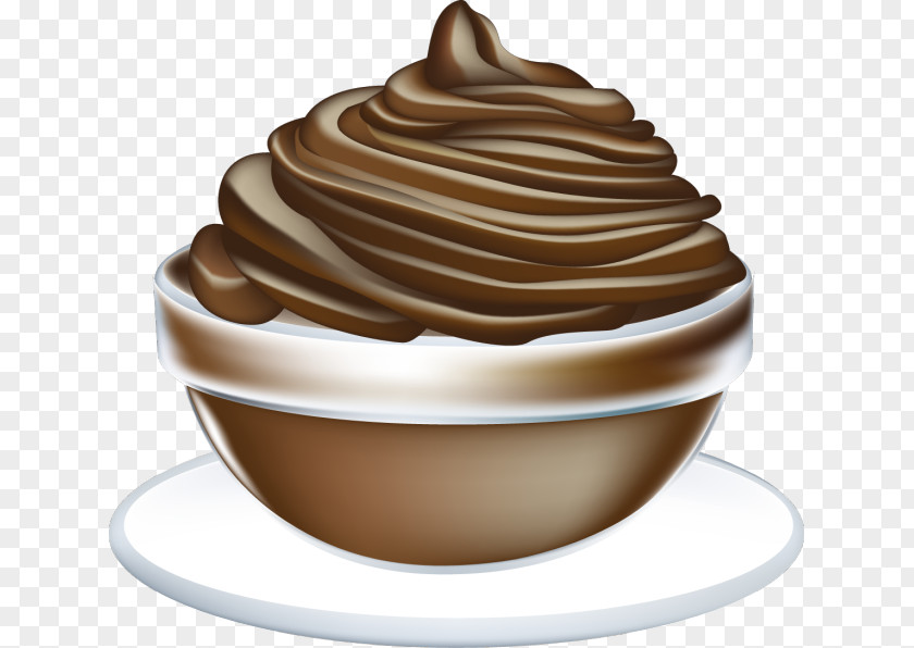 Pudding Cliparts Chocolate Mousse Cake Banana Ice Cream PNG