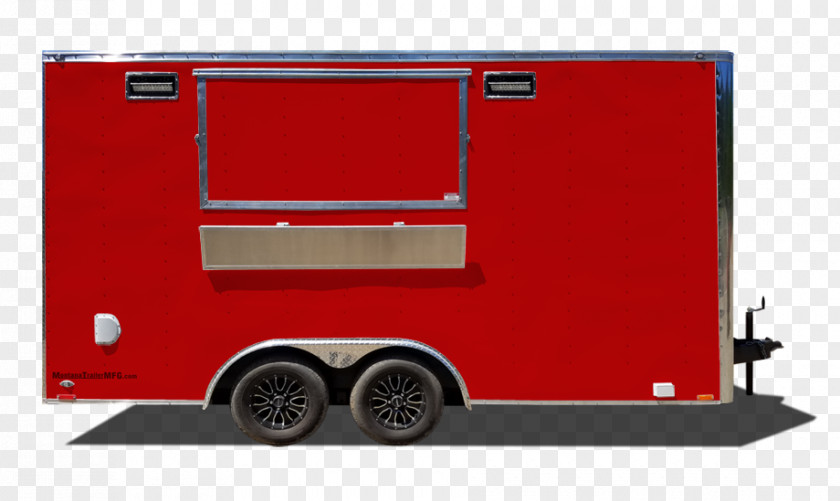 Tmall Concession Trailer Color Red Motor Vehicle PNG