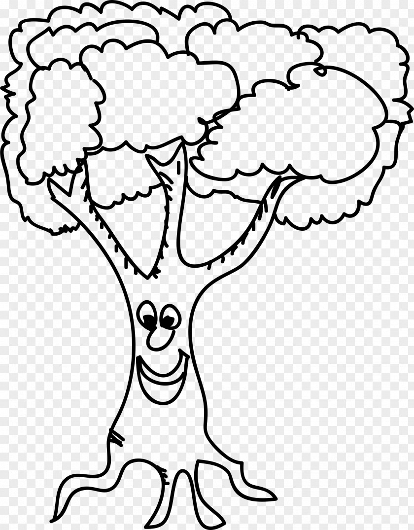 Tree Face Drawing Clip Art PNG