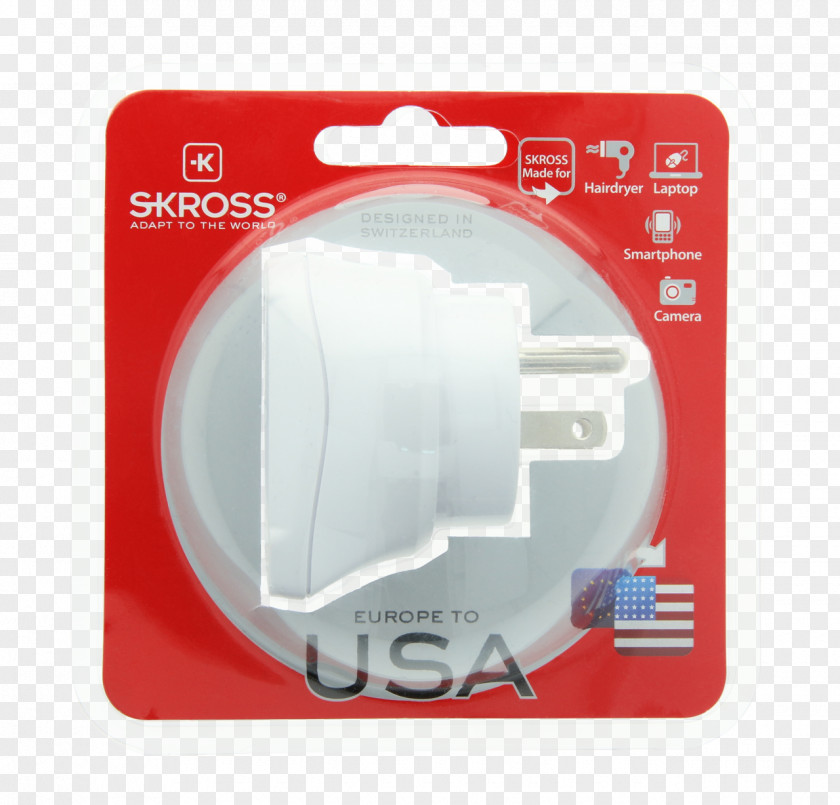 United States AC Adapter Reisestecker Schuko PNG