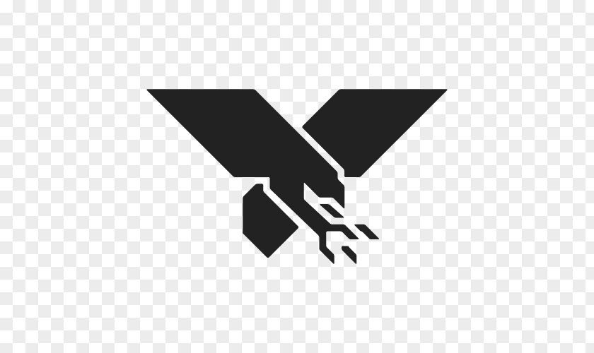 Blackandwhite Wing Eagle Logo PNG