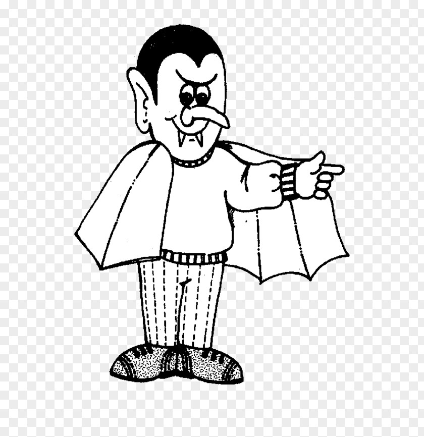 Cartoon Vampire Pictures Count Dracula Coloring Book Halloween PNG