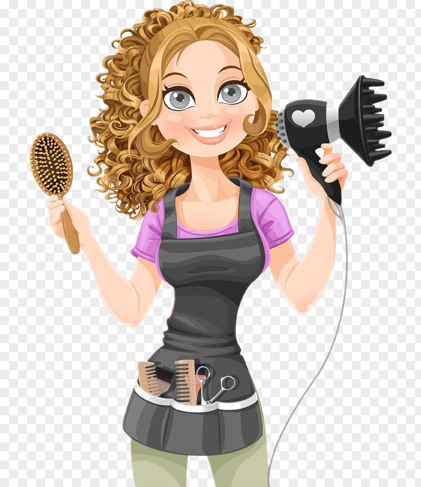 Hairdressing Material Comb Hairdresser Hair Dryer Clip Art PNG
