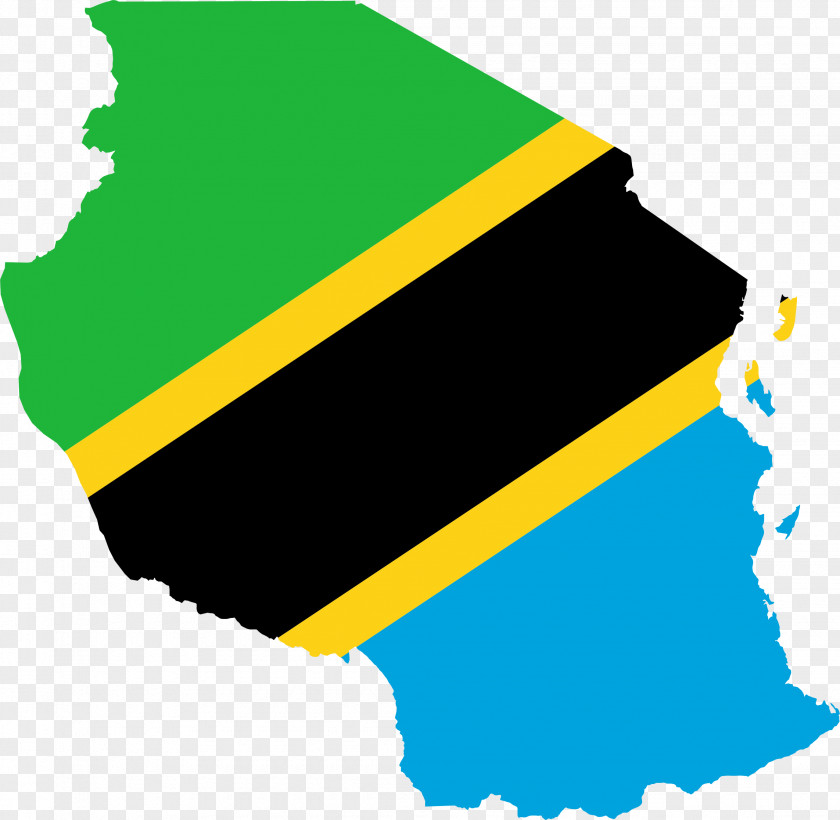 Map Flag Of Tanzania PNG