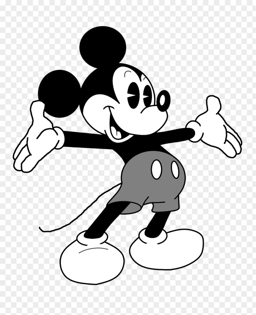 Mickey Mouse Minnie The Walt Disney Company Black And White PNG