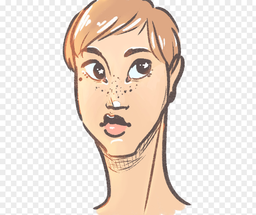 Short Hair Type Cheek Chin Illustration Orthodontic Headgear PNG