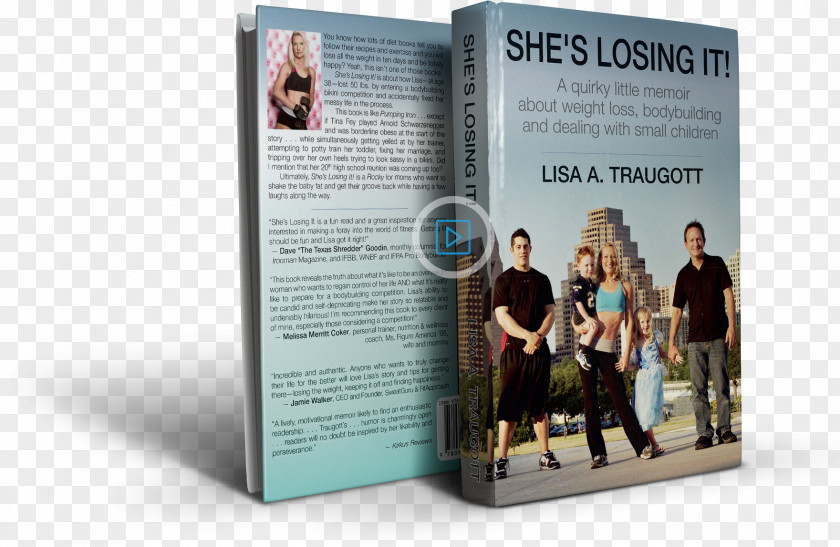 Weightlifting Bodybuilding She’s Losing It Memoir Brochure E-book PNG
