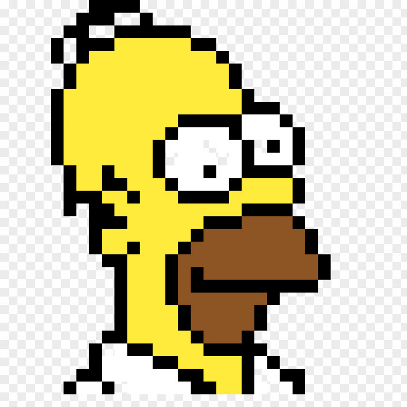 Pixel Art Minecraft Homer Simpson Maggie Marge Bart PNG