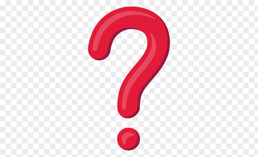 Question Mark Red PNG