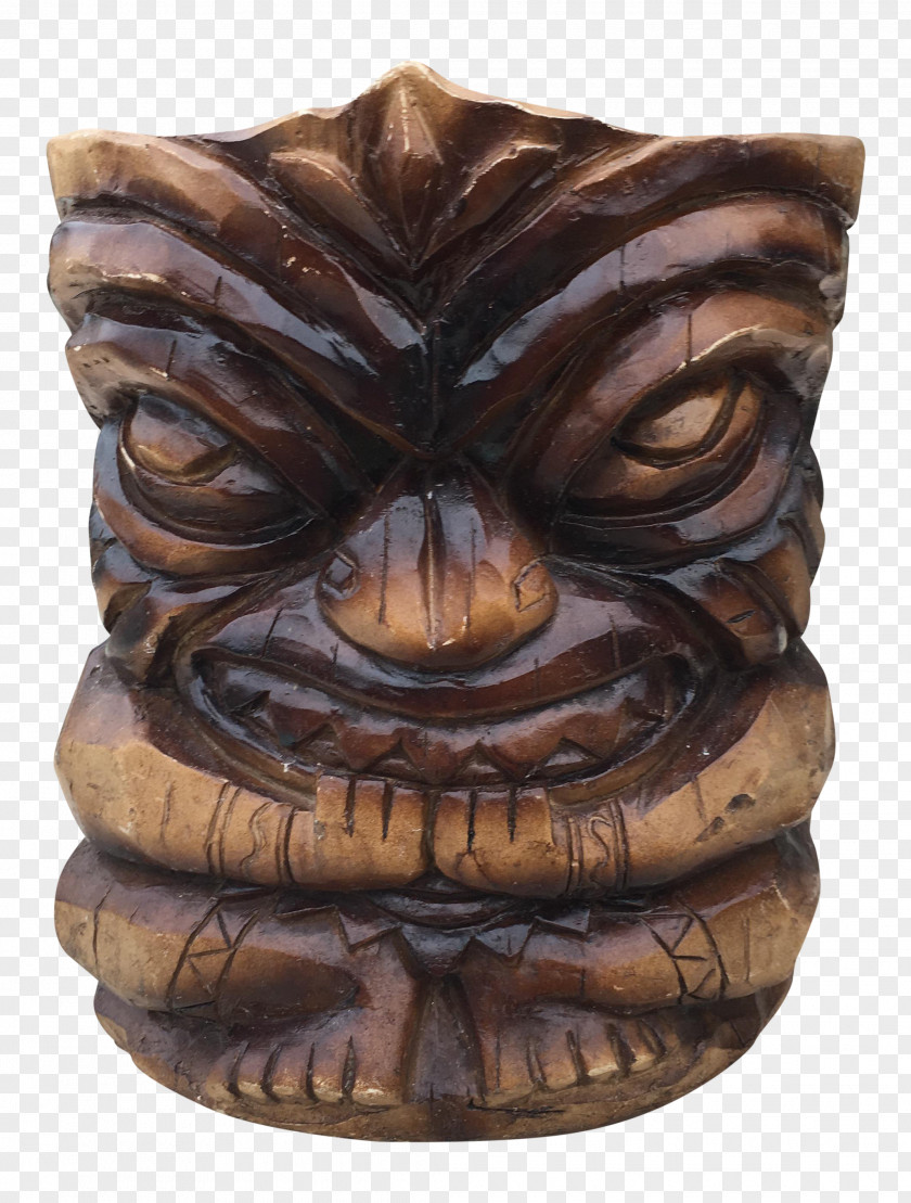 Tiki M Wood Carving PNG