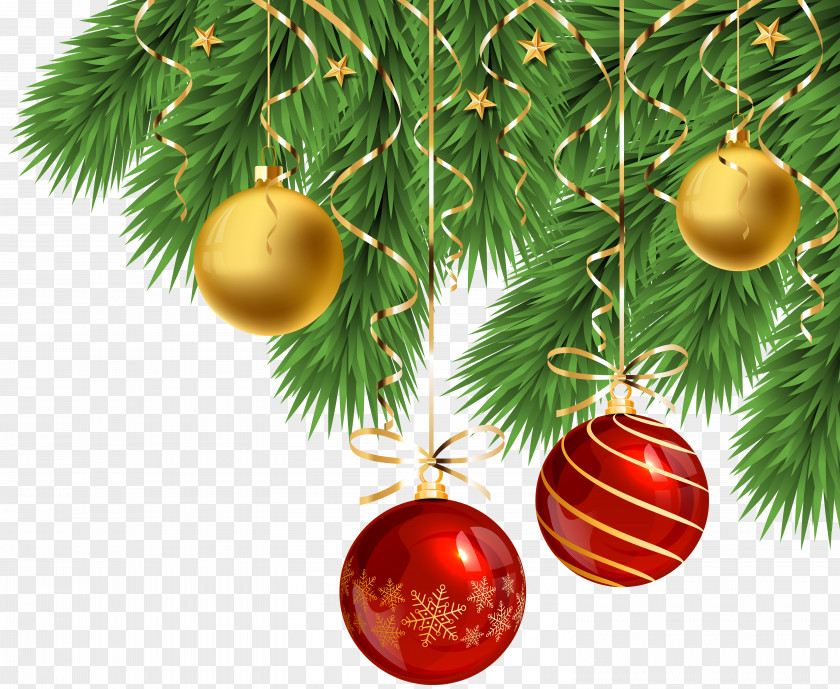 Christmas Balls Corner Decoration Clip Art Ornament Tree PNG